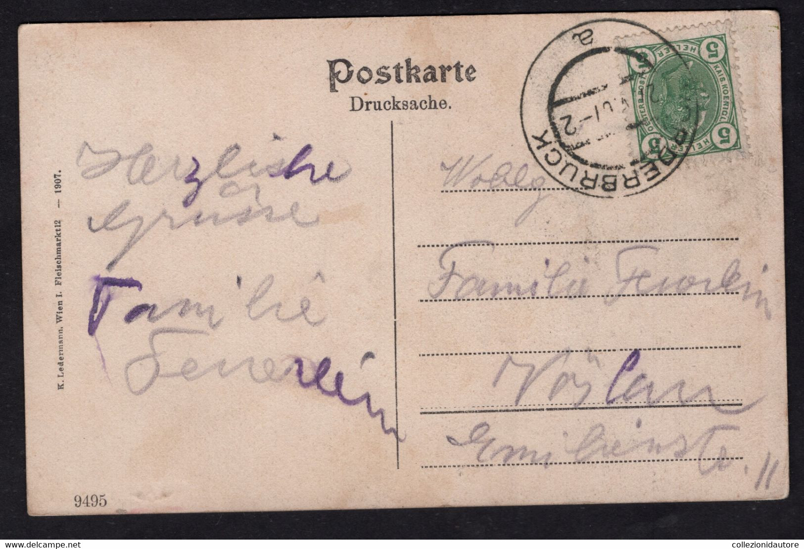 GUTENSTEIN - SEEHÖHE - CARTOLINA FP SPEDITA NEL 1907 - Gutenstein