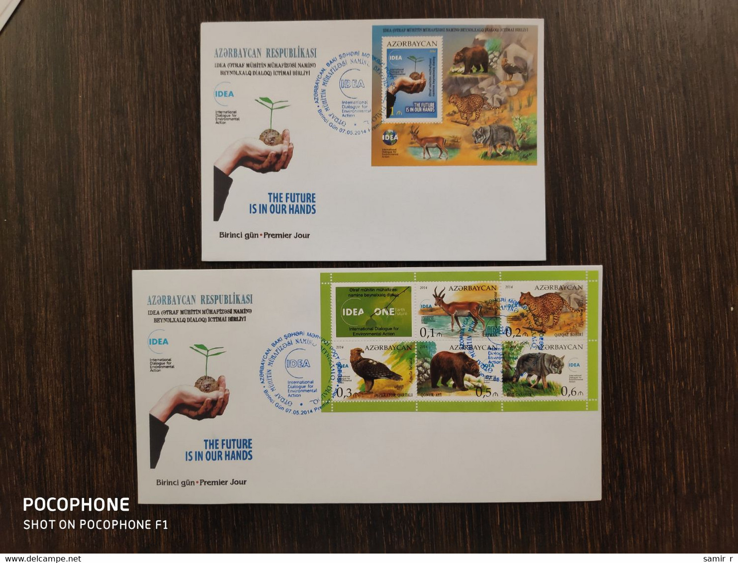 2014 FDC Azerbaijan Animals - Azerbaigian