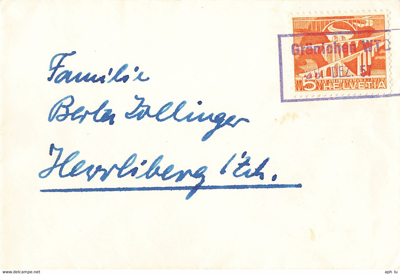 Bahnstationsstempel Gränichen WTB (ac8270) - Ferrocarril