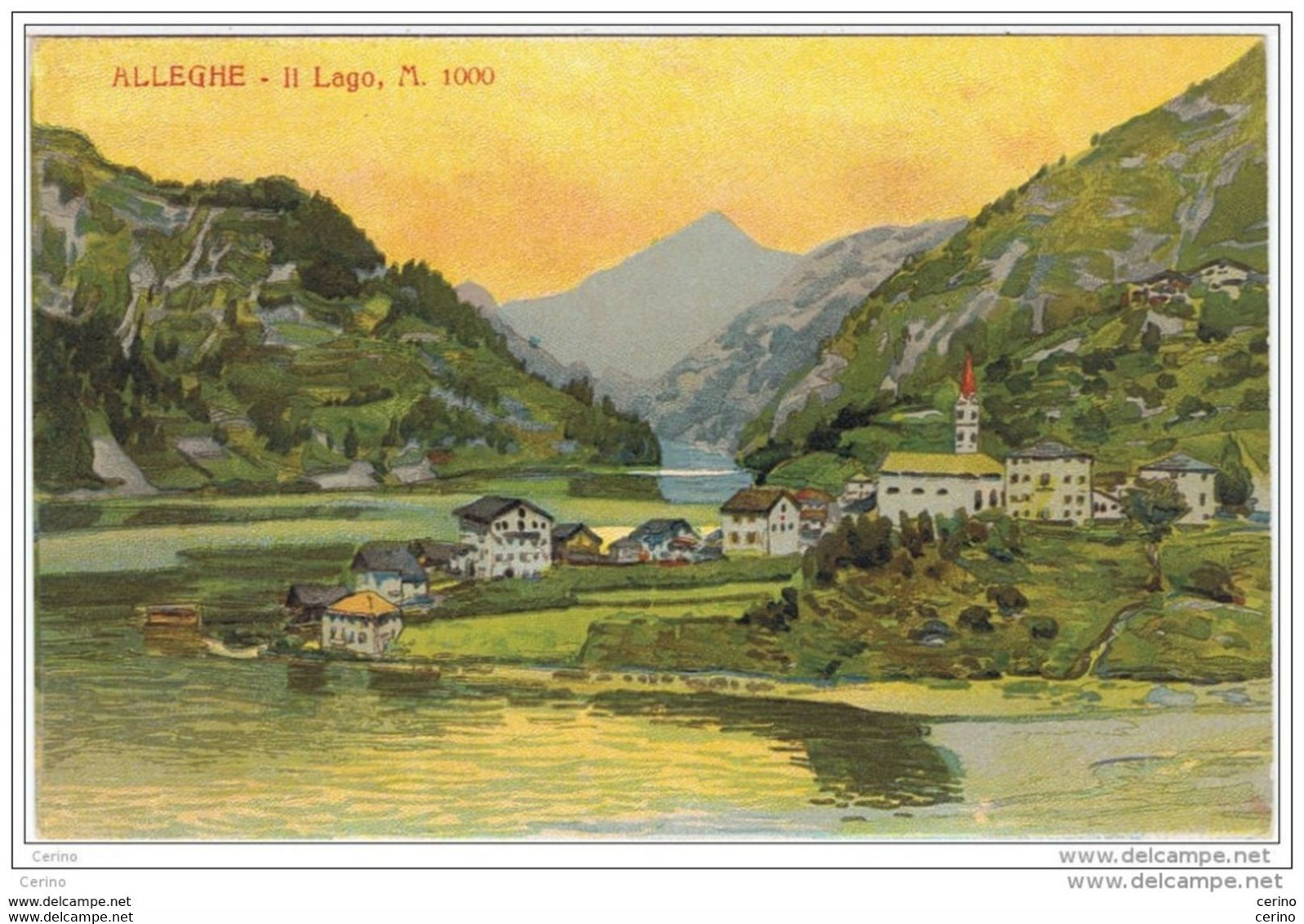 ALLEGHE (BL):  IL  LAGO  -  FP - Châteaux D'eau & éoliennes