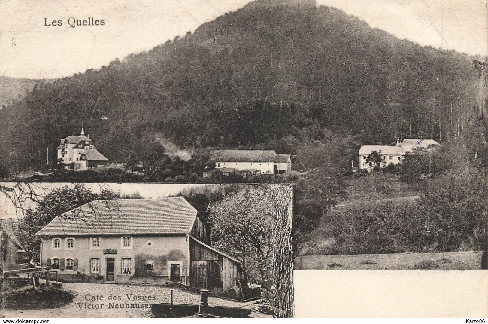 Les Quelles , La Broque * Café Des Vosges Victor NEUHAUSEN * Gruss Souvenir - La Broque