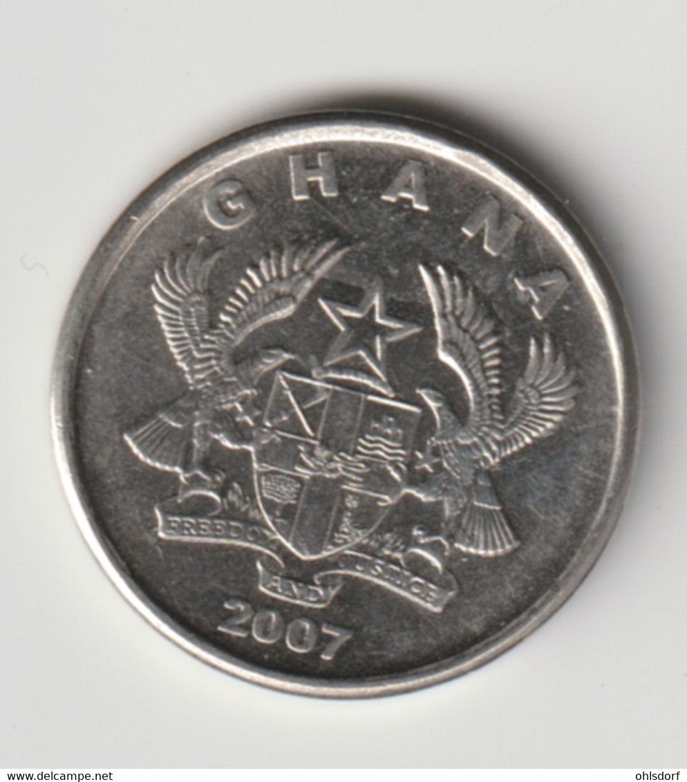 GHANA 2007: 5 Pesewas, KM 38 - Ghana