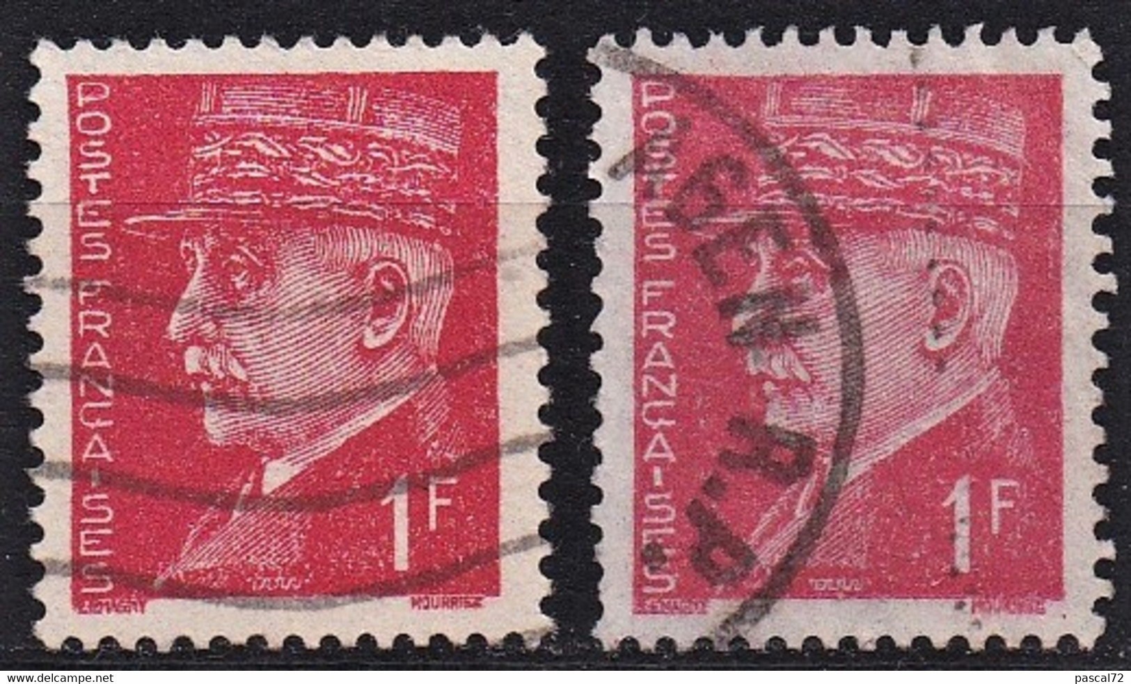 1941-42 Y&T N° 514  Normal & Variété Claire Oblitérés - Used Stamps