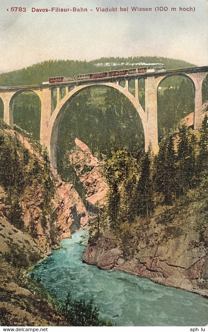 Davos-Filisur-Bahn - Viadukt Bei Wiesen (100 M Hoch) (ac8276) - Wiesen