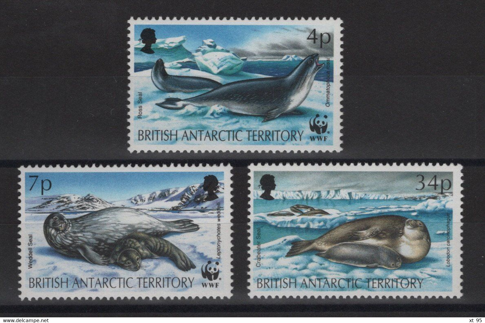 Antarctique Britannique - N° 213+215+217 - Mammifères Marins  - ** Neufs Sans Charniere - Cote 5€ - Ungebraucht