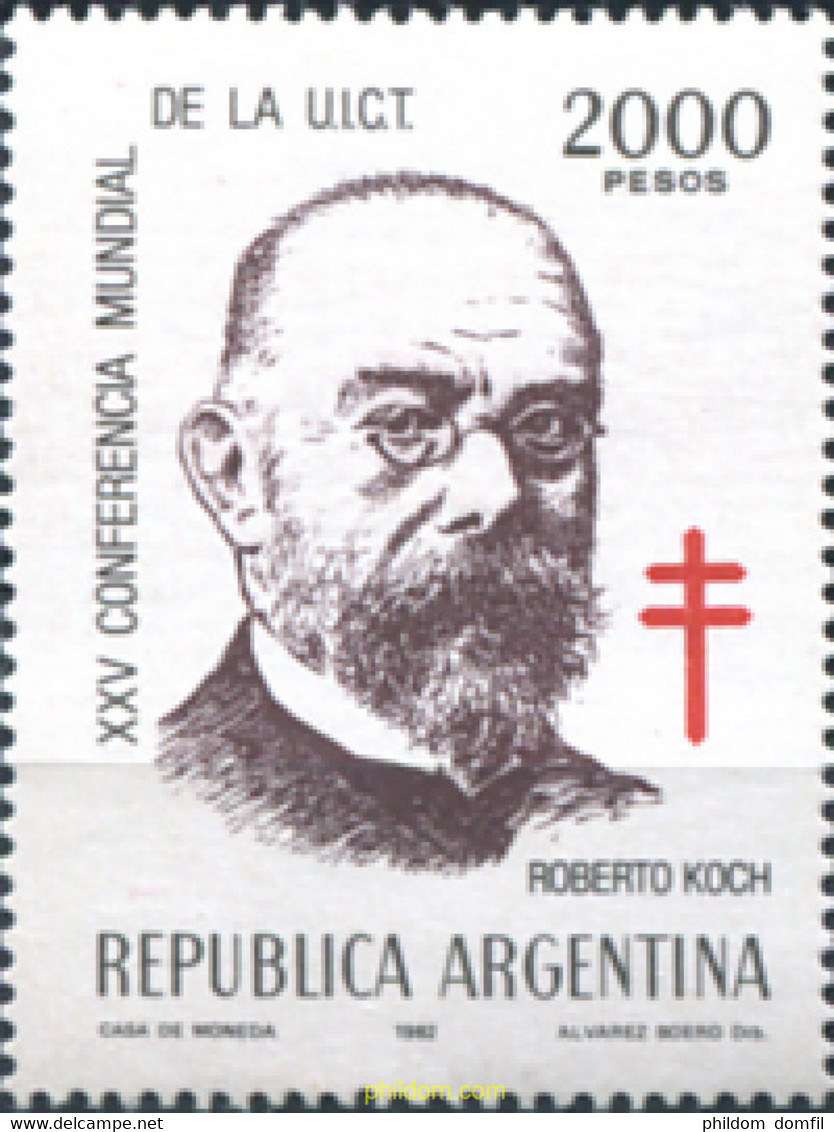 283548 MNH ARGENTINA 1982 TUBERCULOSIS - Usati