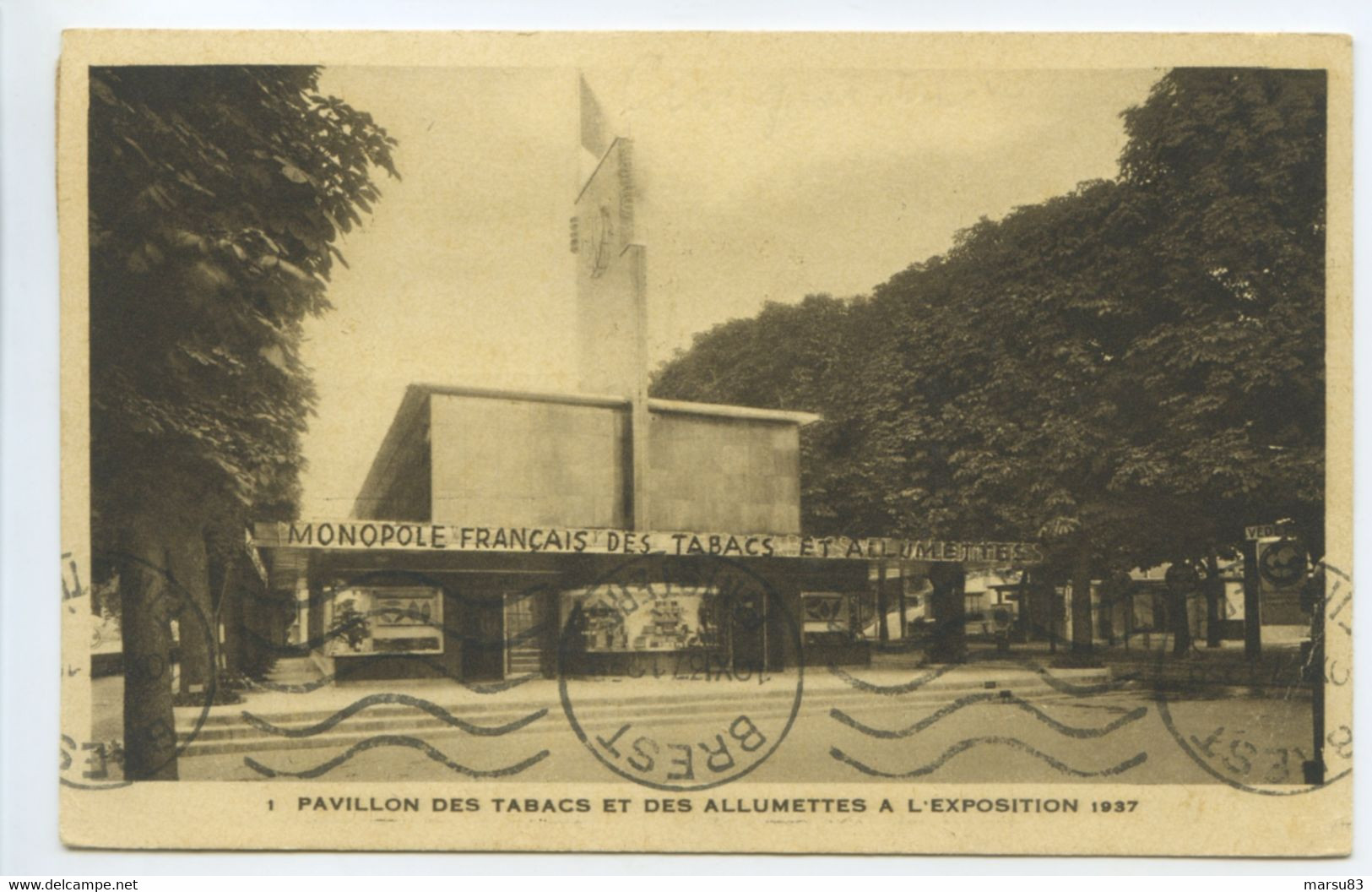 Marseille- Exposition De 1937 *** Belle Cpa *** Edition Cap N°1 ( Format 9x14cm) - Internationale Tentoonstelling Voor Elektriciteit En Andere
