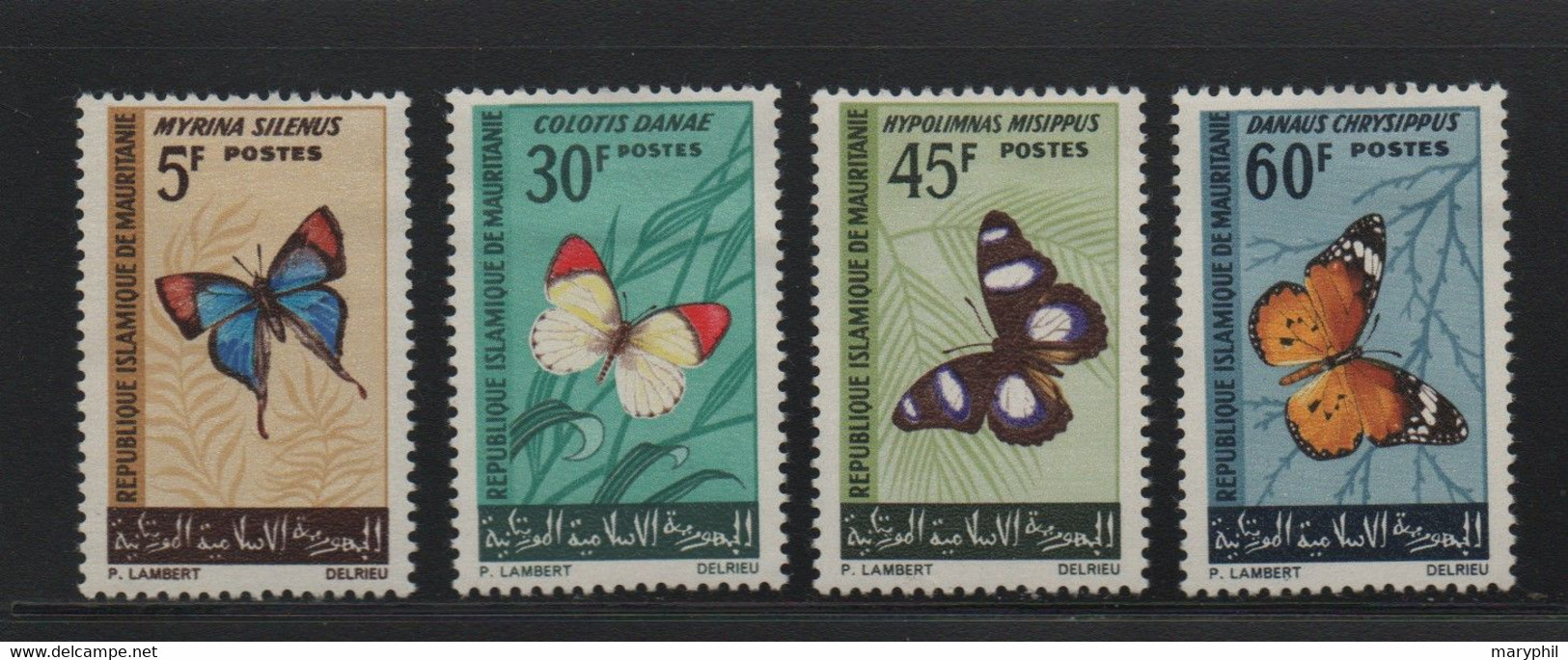 LOT 560 - MAURITANIE   N°214/217 * - ANIMAUX PAPILLONS  - Cote 12,00 € - Mauritanie (1960-...)