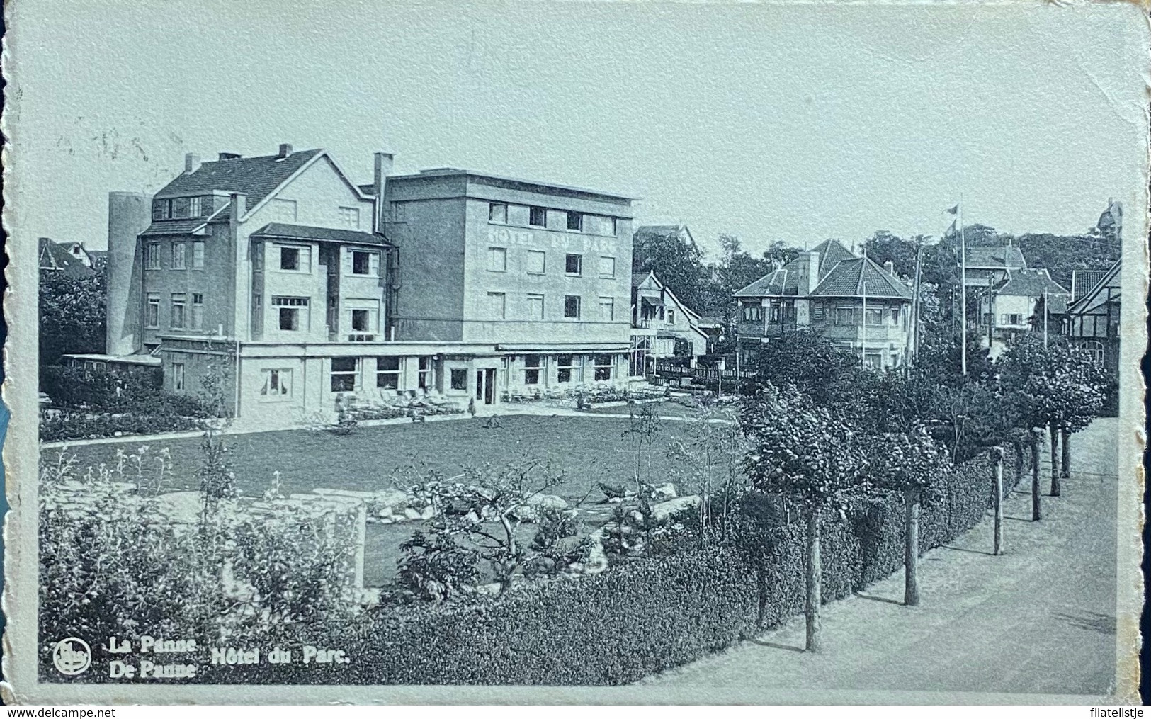 De Panne Hotel Du Parc  Gelopen 1953 - De Panne