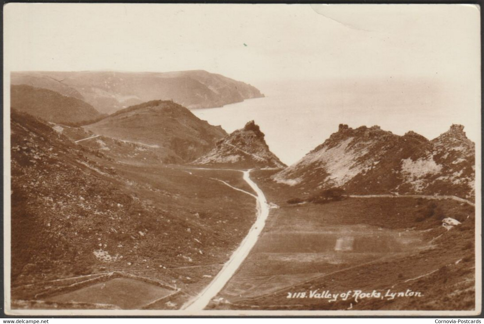 Valley Of Rocks, Lynton, Devon, C.1930s - Sweetman RP Postcard - Lynmouth & Lynton