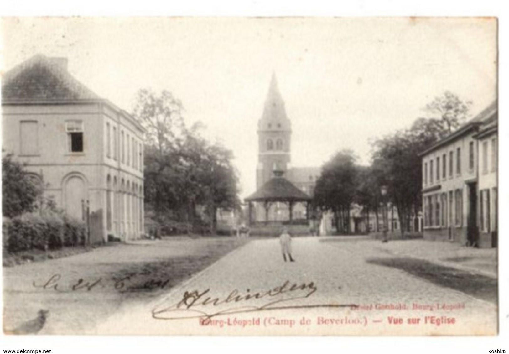 LEOPOLDSBURG - Camp De Beverloo - Vue Sur L' église - Verzonden In 1903 - Uitgave : Gotthold - Leopoldsburg (Camp De Beverloo)