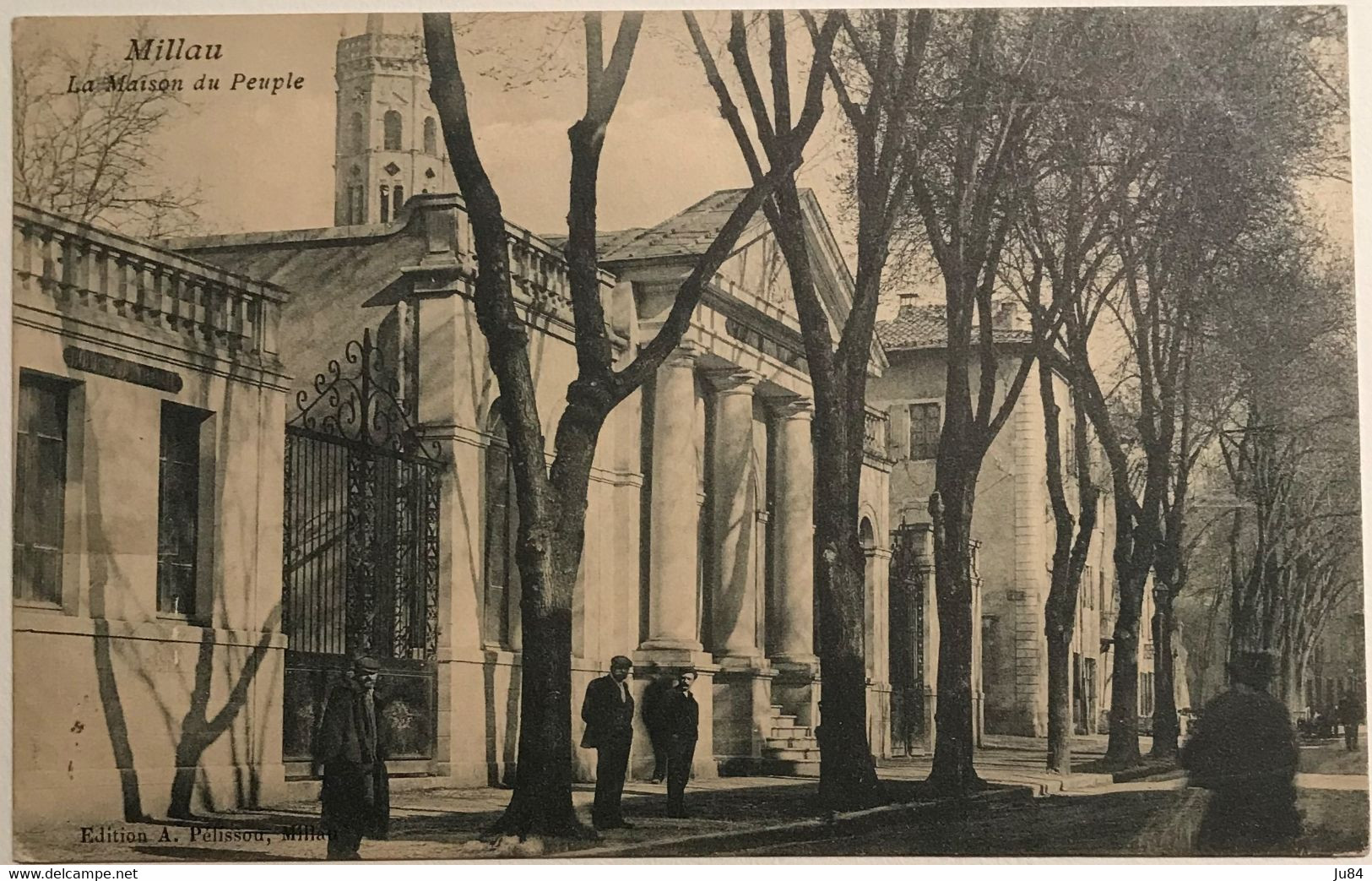 Aveyron - Millau - La Maison Du Peuple - Ambulant Millau à Béziers - Carte Postale Pour Paris - Millau