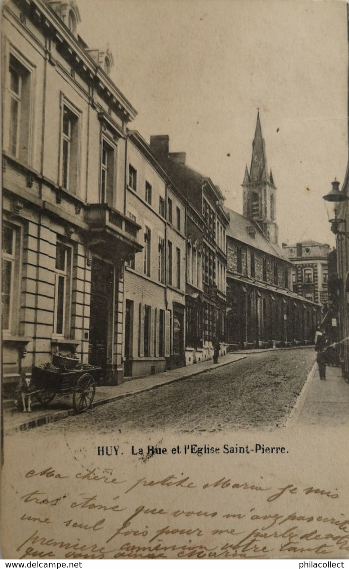 Huy // Rue Et Eglise Saint Pierre 190? - Hoei