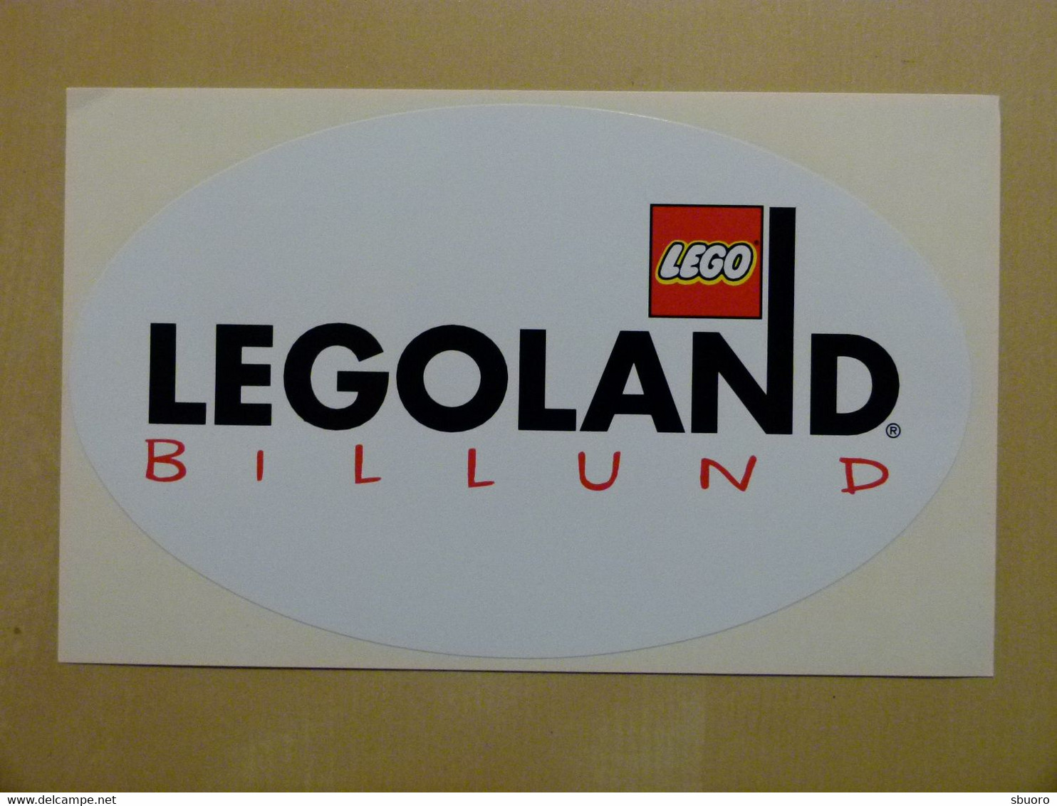 Legoland Billund Danemark Danmark Denmark. Autocollant Sticker Ovale De Plus Grandes Dimensions 14 Cm X 8,5 Cm - Unclassified