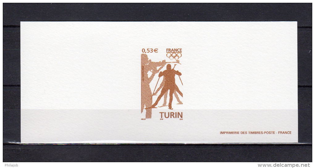 " J.O. D'HIVER 2006 DE TURIN " Sur Gravure Officielle De 2006 N° YT 3876  En PARFAIT état ! - Winter 2006: Torino