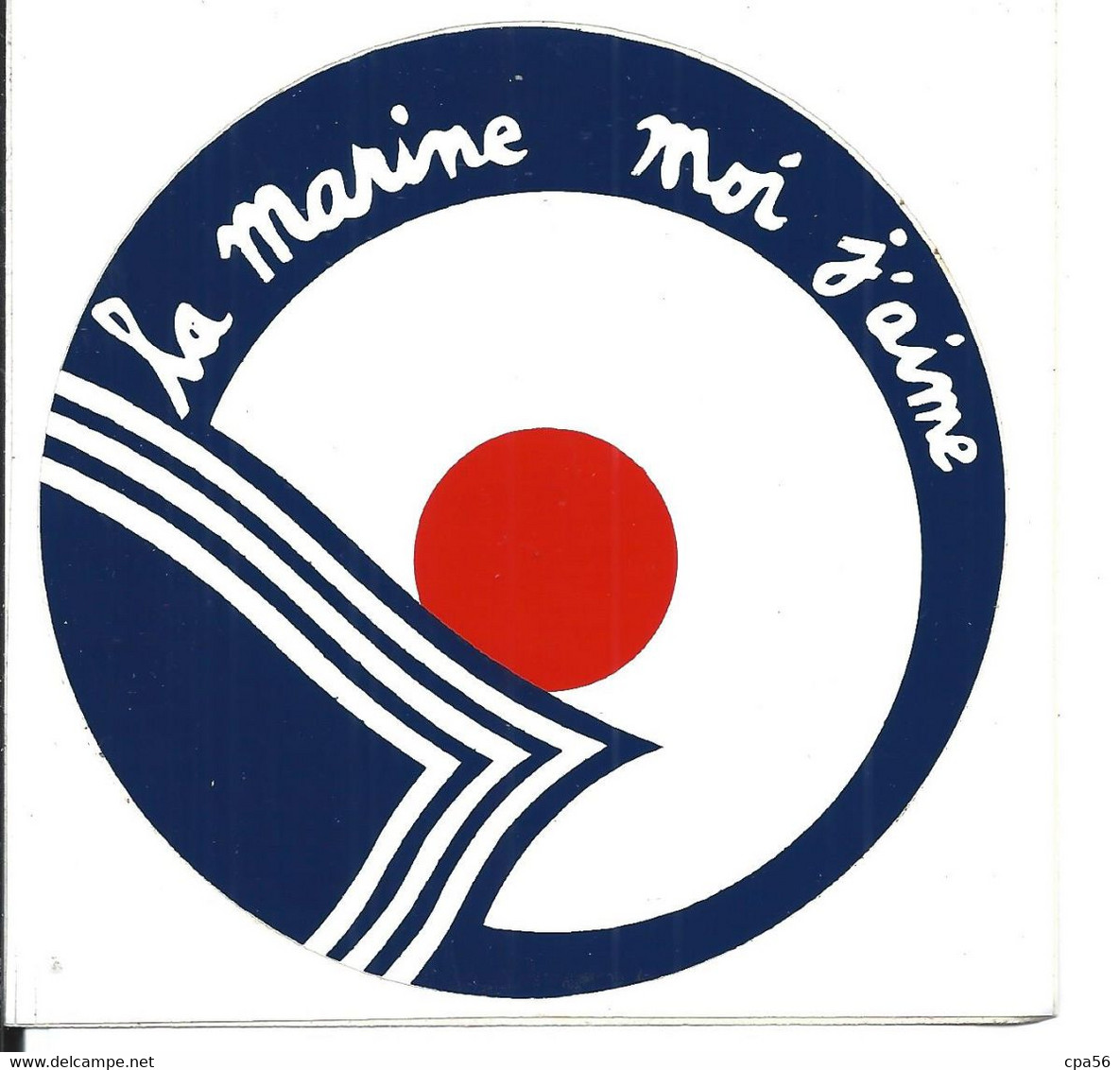 Autocollant La MARINE Moi J'AIME - Schiffe