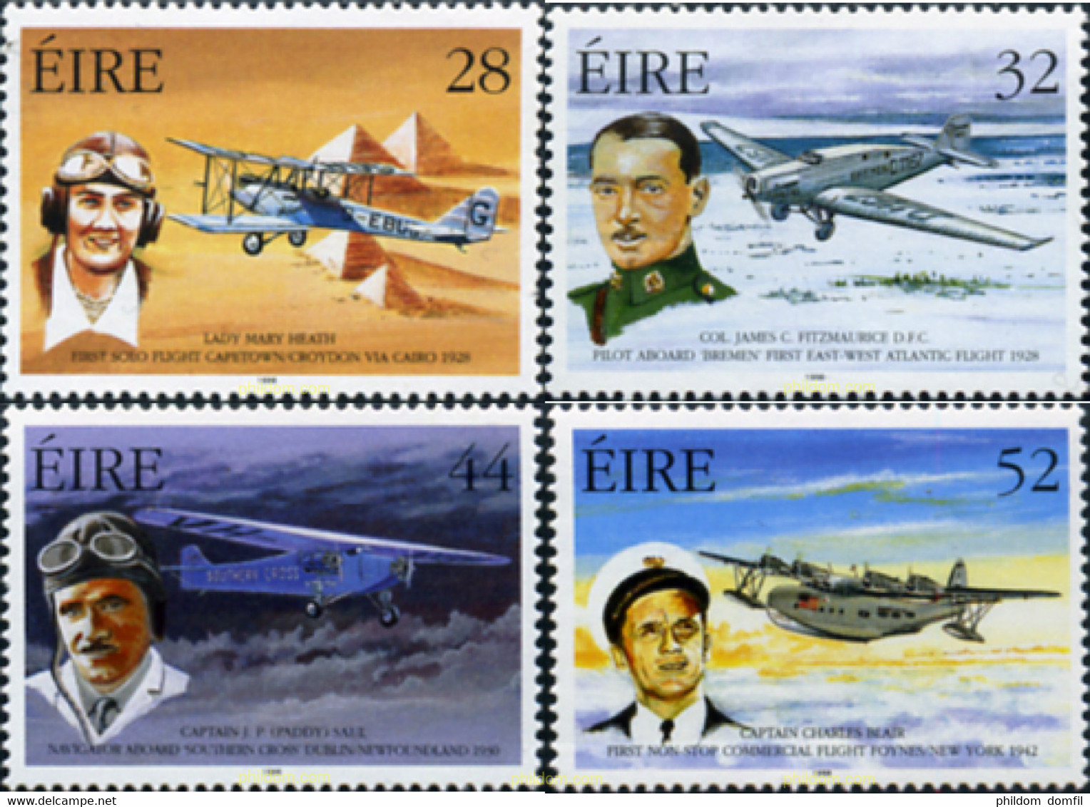 41279 MNH IRLANDA 1998 PIONEROS DE LA AVIACION - Verzamelingen & Reeksen