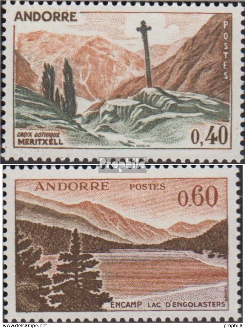 Andorra - Französische Post 191-192 (kompl.Ausg.) Postfrisch 1965 Landschaften - Booklets