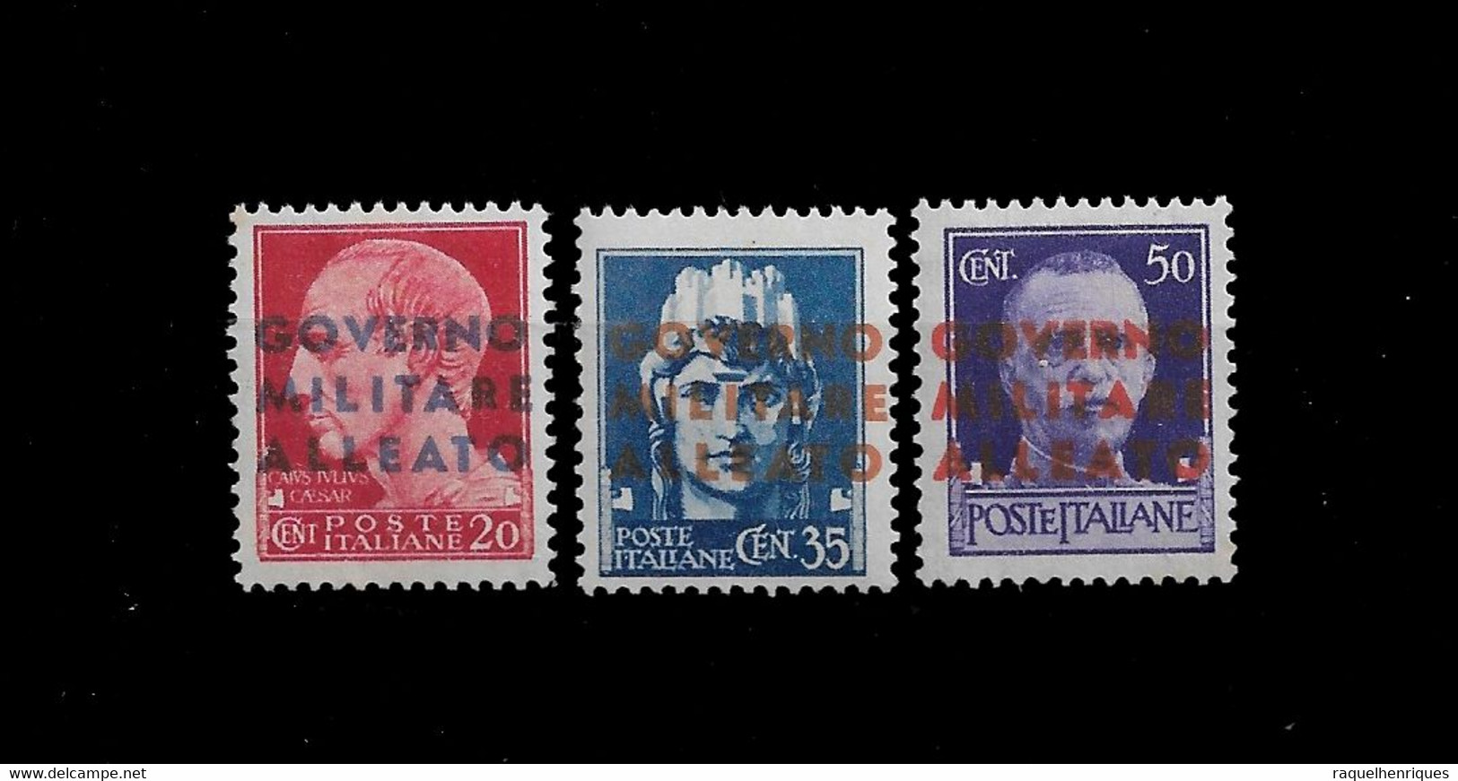 ITALY STAMP - 1943 Italian Postage Stamps Overprinted "GOVERNO MILITARE ALLEATO" MNH (BA5#349) - Occup. Anglo-americana: Napoli