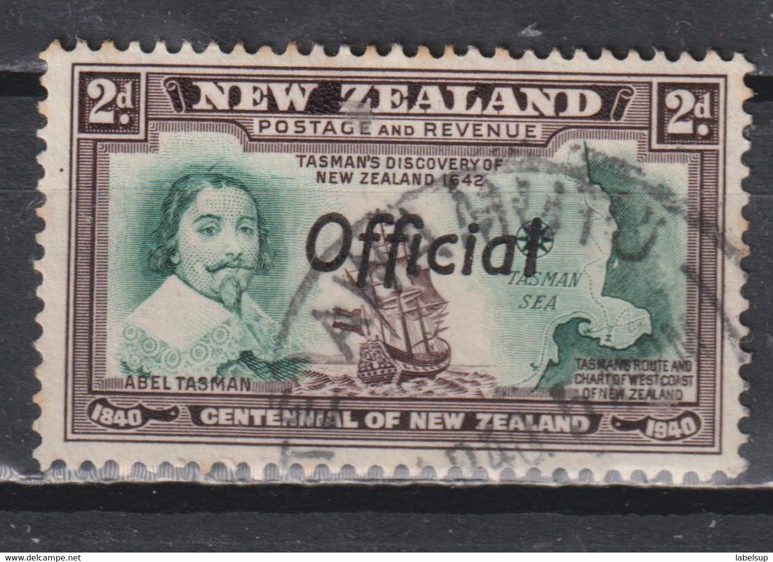 Timbre Oblitéré De Nouvelle Zélande De 1940 N°s89 - Used Stamps