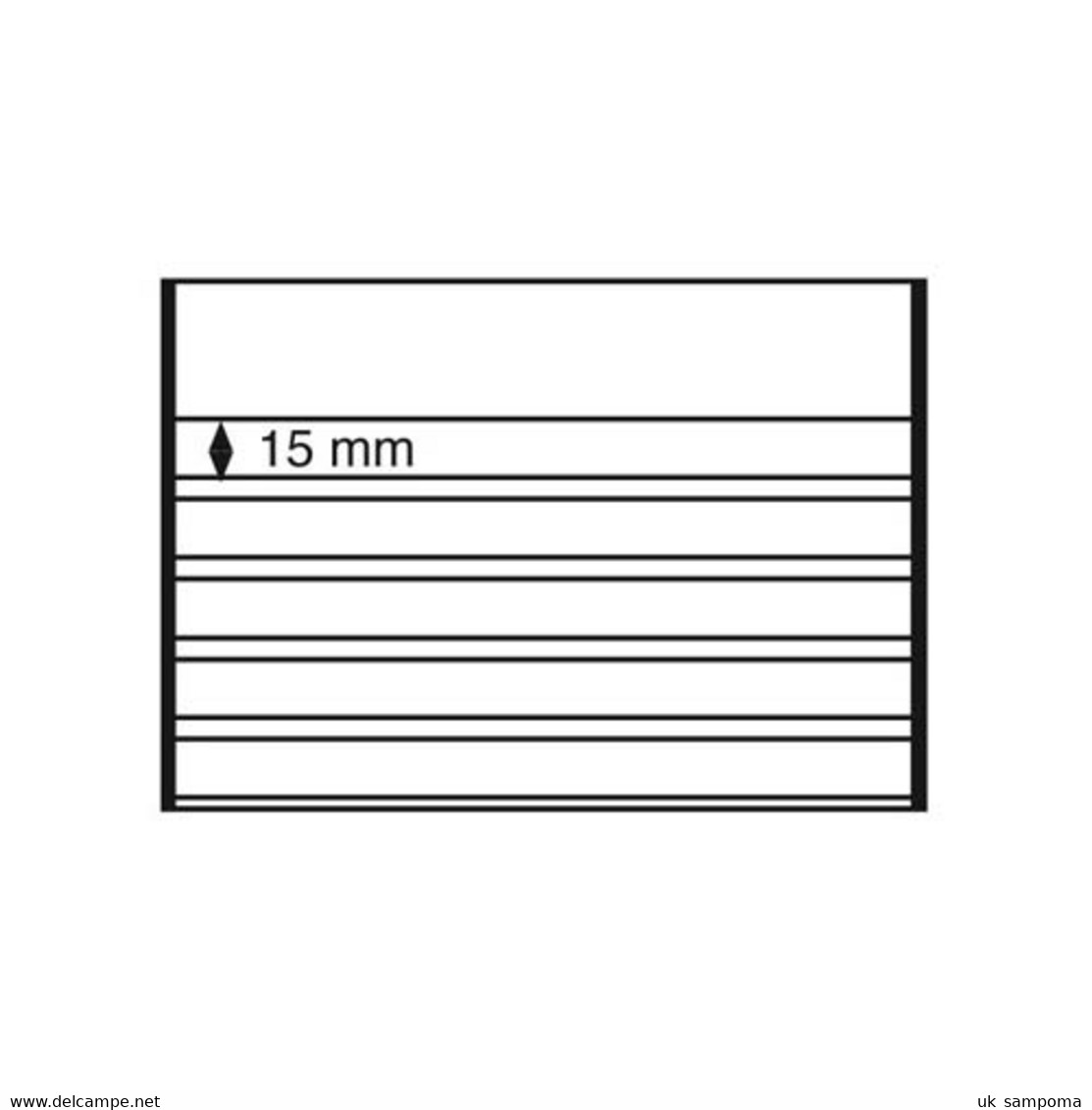 Standard Cards PVC 210x148 Mm,5 Clear Strips With Cover Sheet Black Card, 50 Per Pack - Tarjetas De Almacenamiento