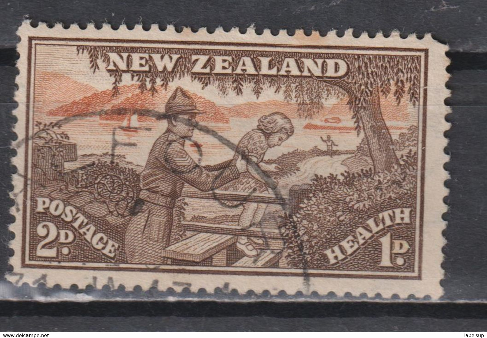 Timbre Oblitéré De Nouvelle Zélande De 1946 N°Scott B29 - Gebraucht