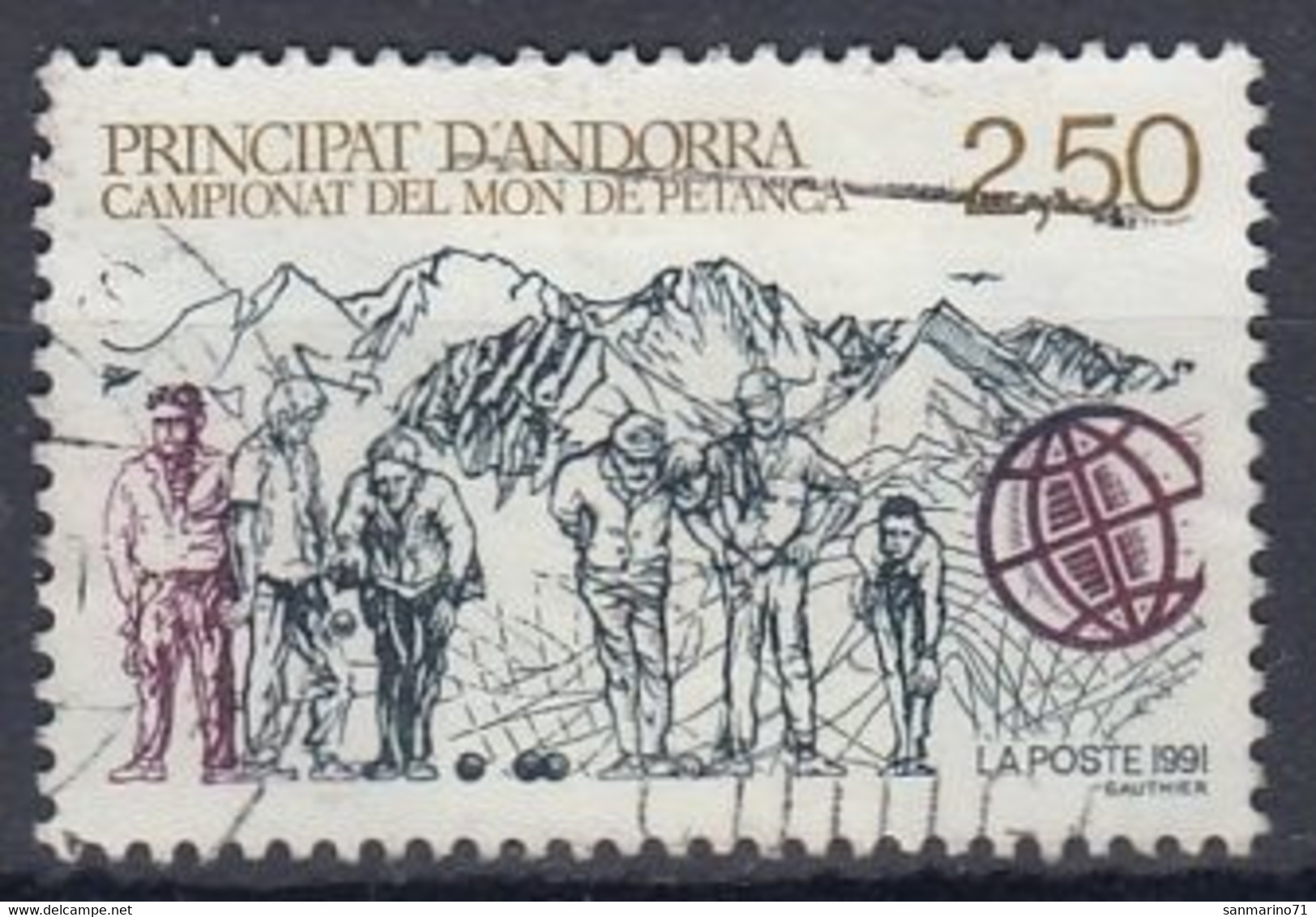 ANDORRA French 428,used - Oblitérés