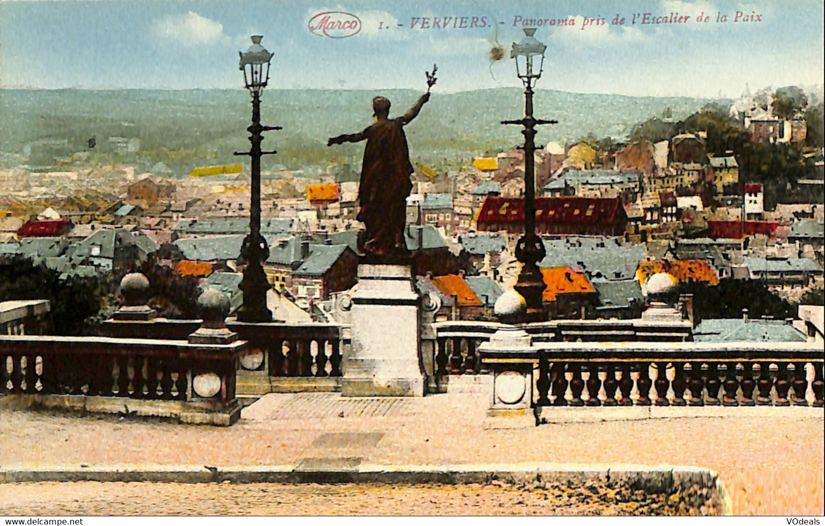 Belgique - Liège - Verviers - Panorama Pris De L'escalier De La Paix - Verviers