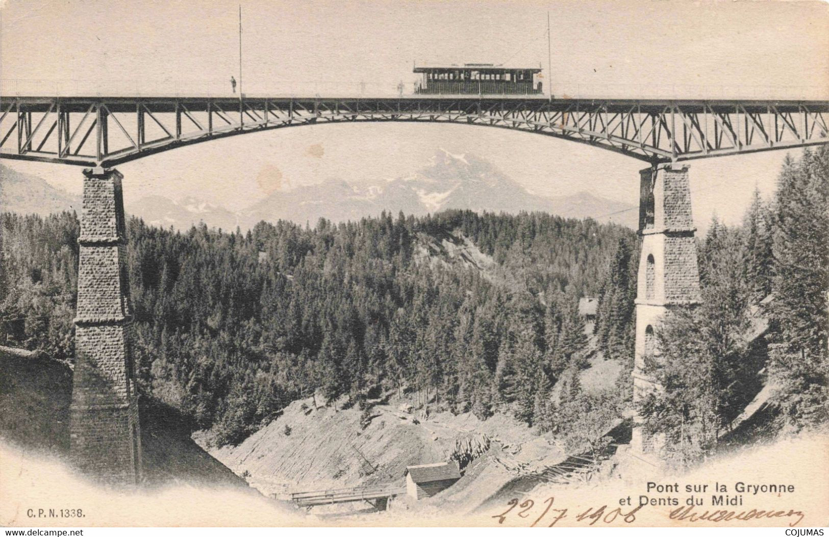 SUISSE - S09736 - Pont Sur La Gryonne Et Dents Du Midi - Tramway - L1 - Gryon