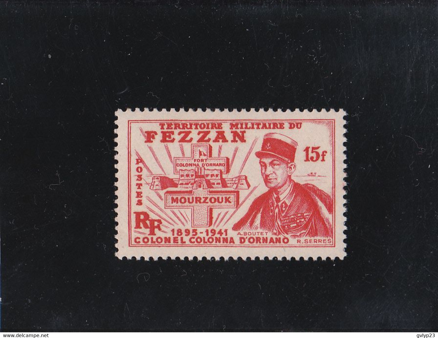 COLONEL COLONNA D'ORNANO 15F ROUGE NEUF ** N°50 YVERT ET TELLIER 1949 - Unused Stamps