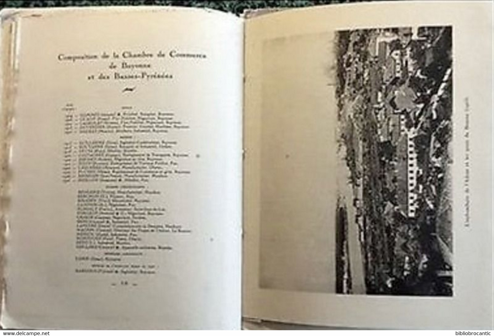 * LE BI-CENTENAIRE DE LA CHAMBRE DE COMMERCE DE BAYONNE * < 1726-1926 - Pays Basque