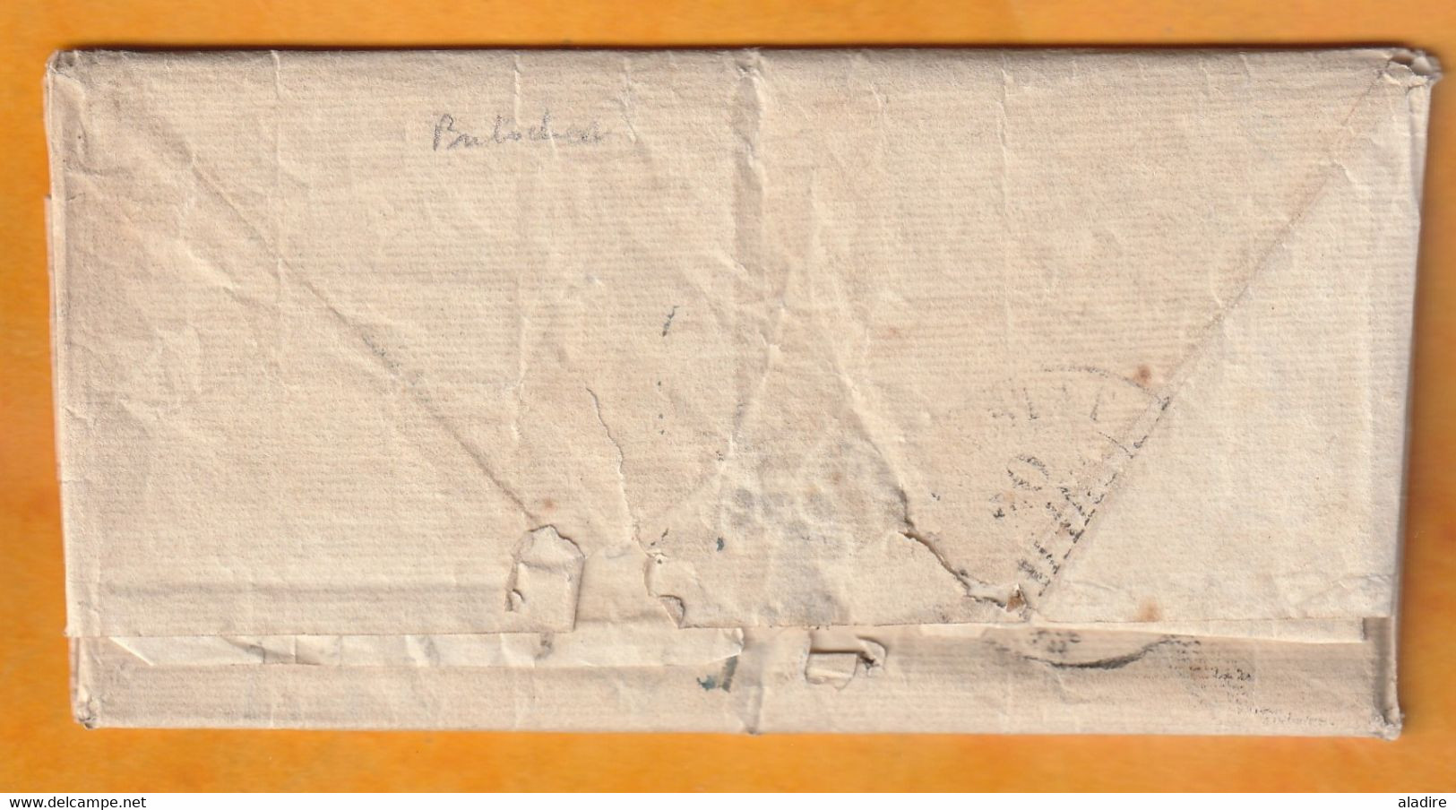 1834 - Lettre Pliée Avec Correspondance Familiale De 2 Pages De Paris (dateur Bleu) Vers Selestatte Sélestat, Bas Rhin - 1801-1848: Précurseurs XIX