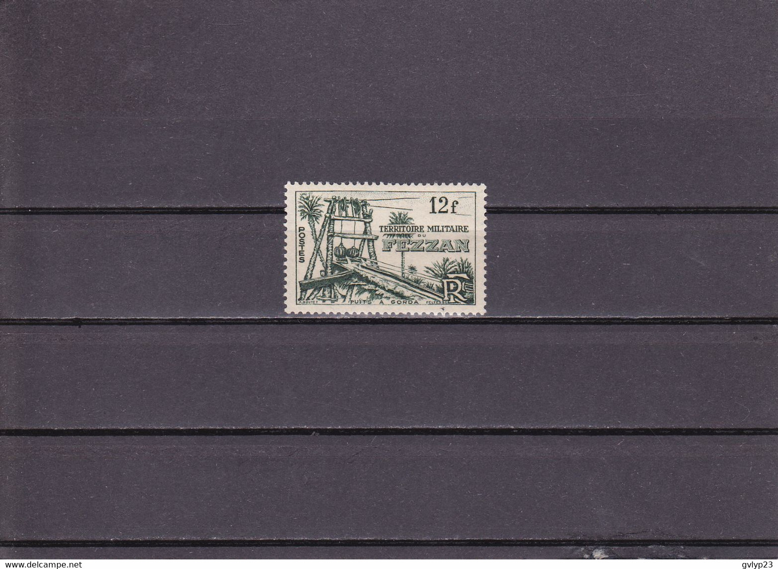 PUITS à GORDA /NEUF ** 12 F OLIVE FONCé N° 49  YVERT ET TELLIER 1949 - Unused Stamps