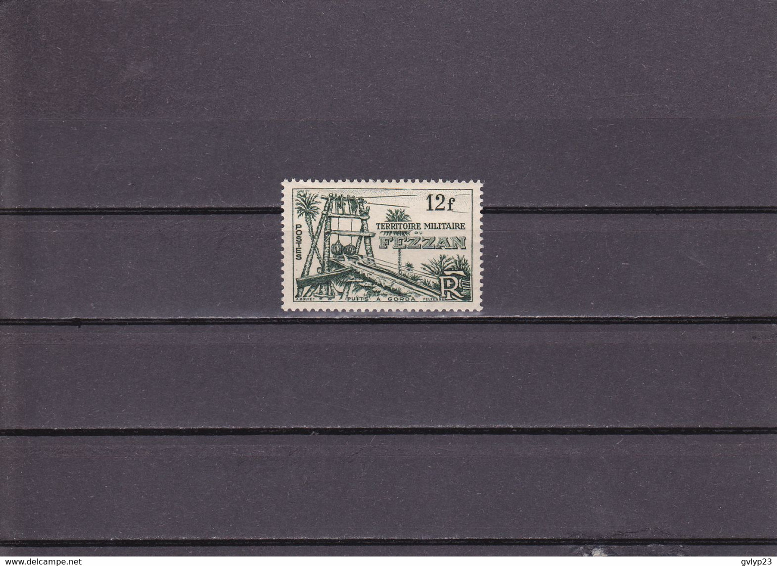 PUITS à GORDA /NEUF ** 12 F OLIVE FONCé N° 49  YVERT ET TELLIER 1949 - Unused Stamps