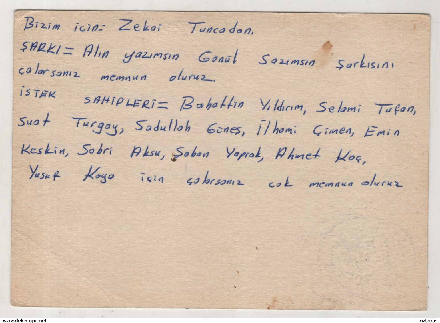 TURKEY,TURKEI,TURQUIE ,WITH VIEW FROM  ERDEK ,BALIKESIR ,POSTCARD - Lettres & Documents