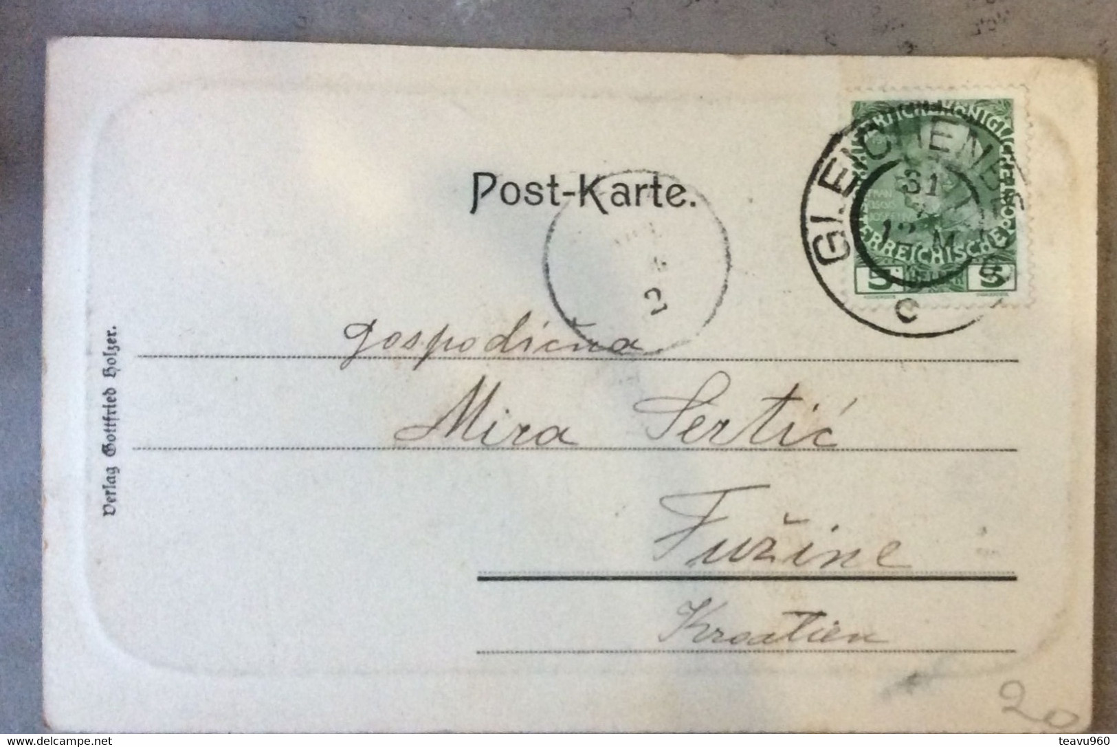 OLD POSTCARD AUSTRIA (Österreich) STYRIA STEIERMARK VERLAG.GOTTFRIED HOLZER  GLEICHENBERG AK VOR 1904 - Bad Gleichenberg