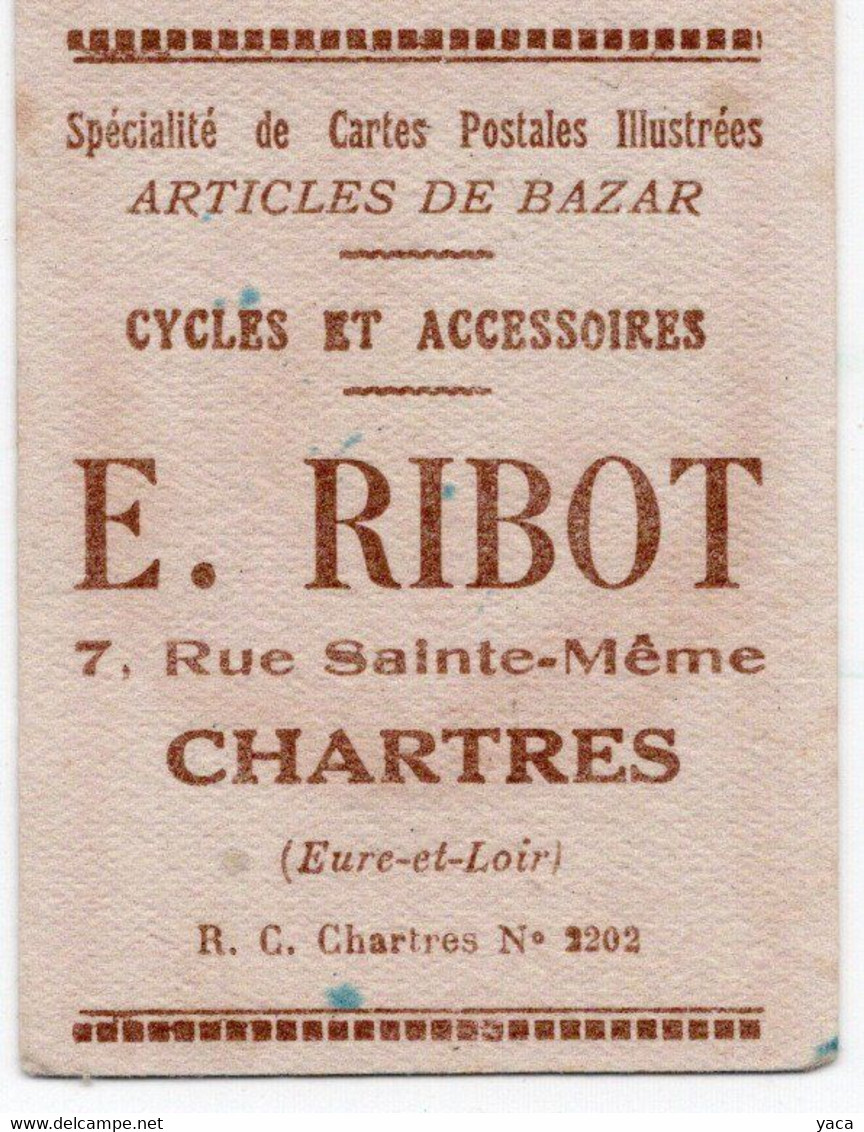 Produits De Beauté  Parfum Arys   Carte Parfumée Publicité  Ribot Chartres Art Nouveau - Beauty Products