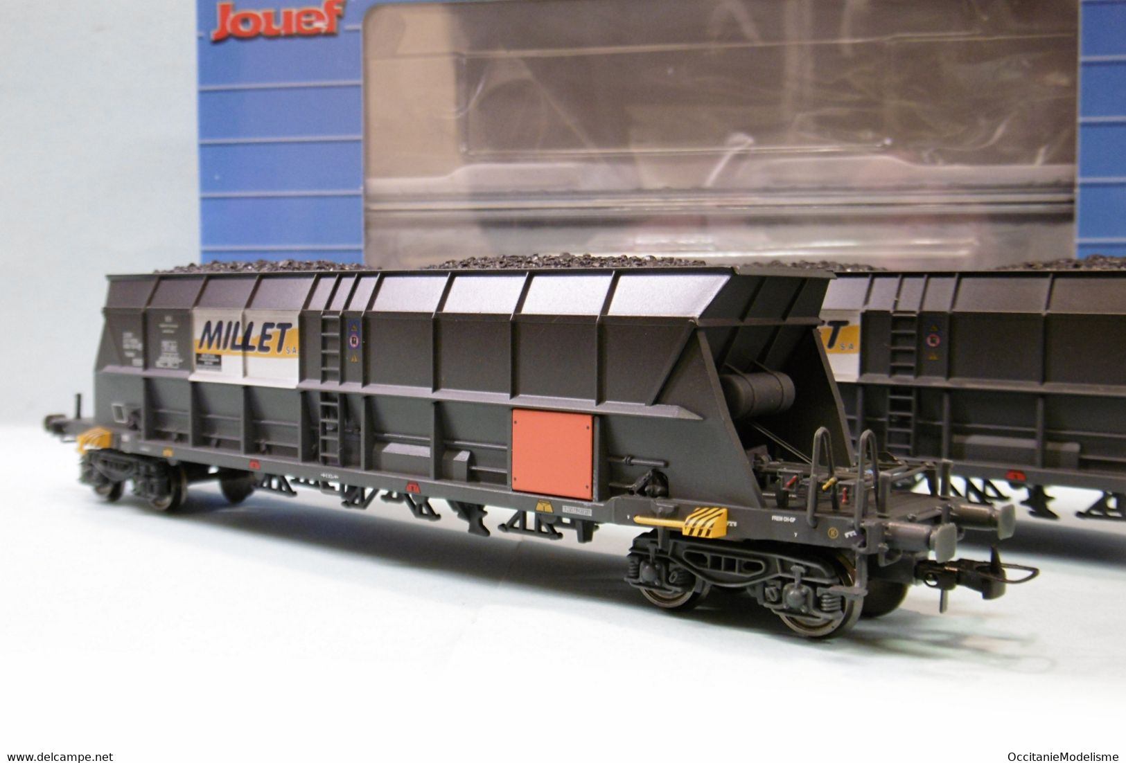 Jouef - 2 WAGONS TREMIES Faoos EF60 MILLET SNCF ép. IV Réf. HJ6209 Neuf NBO HO 1/87 - Vagoni Merci