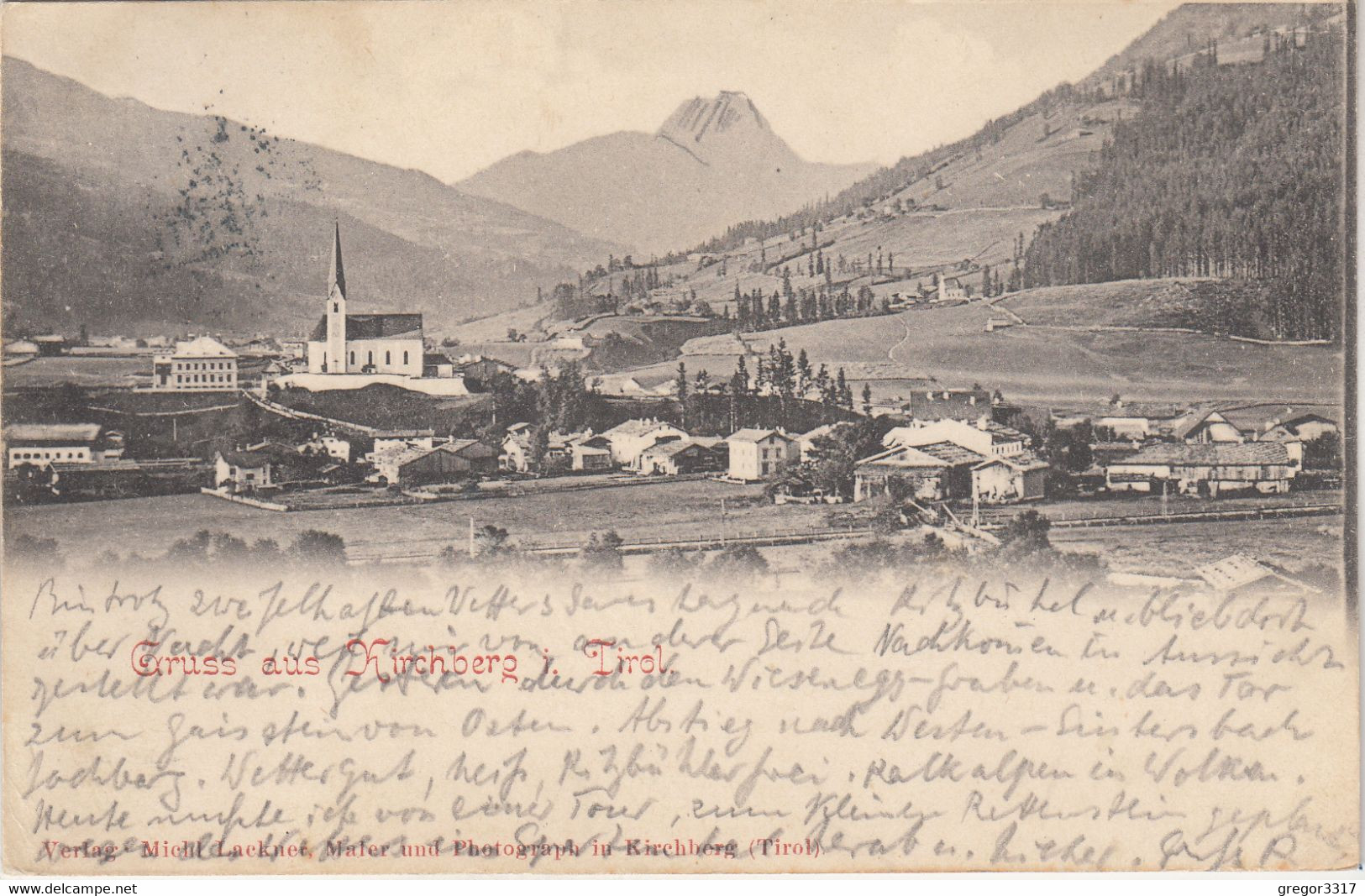 C4315) GRUSS Aus KIRCHBERG I. TIROL - Kirche Häuser ALT 1900 - Kirchberg