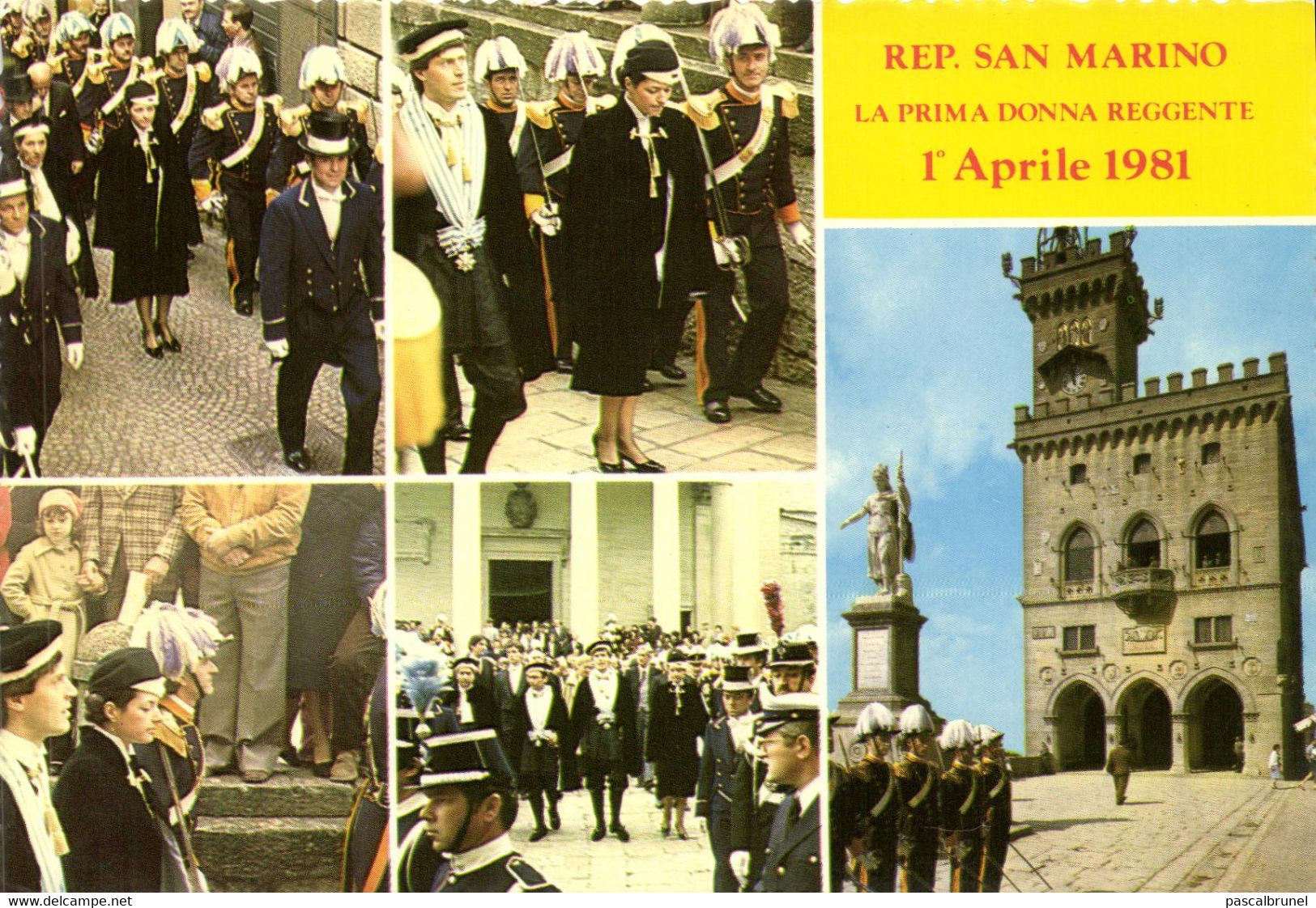 SAN MARINO - REPUBLICA - LA PRIMA DONNA REGGENTE - 1er APRILE 1981 - San Marino