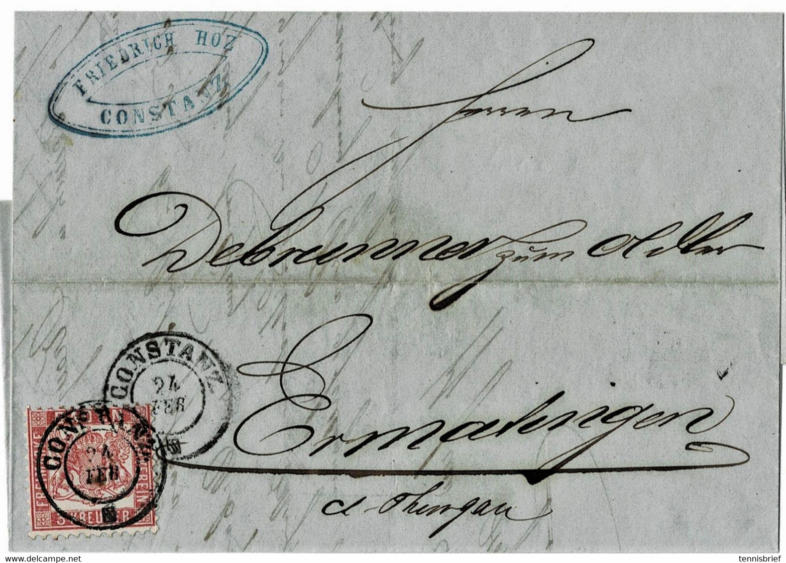 1862, 3 Kr. , Grenzverkehr ! Portogerecht !  ,# A 7005 - Brieven En Documenten