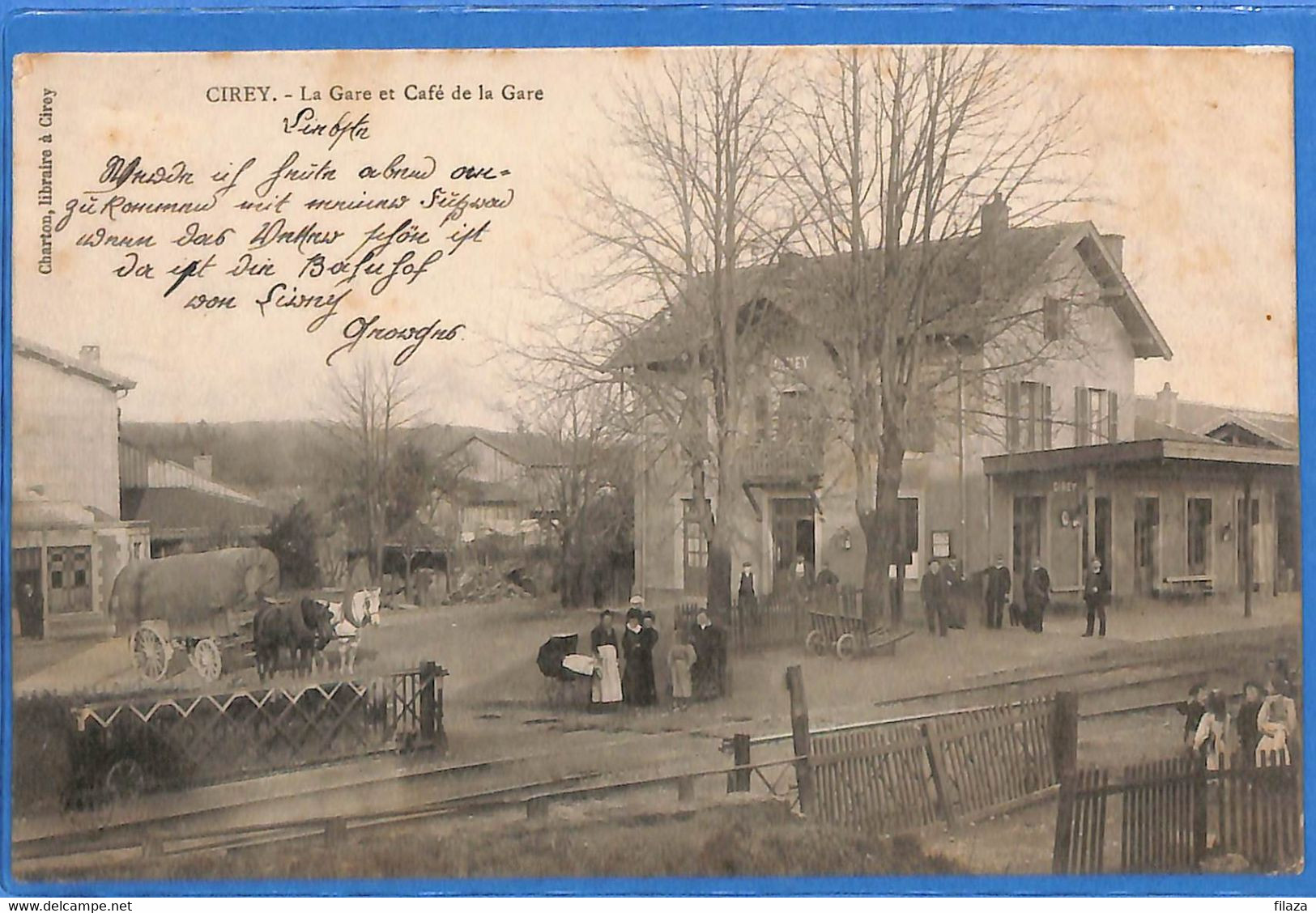 54 - Meurthe Et Moselle - Cirey Sur Vezouze - La Gare Et Le Cafe De La Gare (N11956) - Cirey Sur Vezouze
