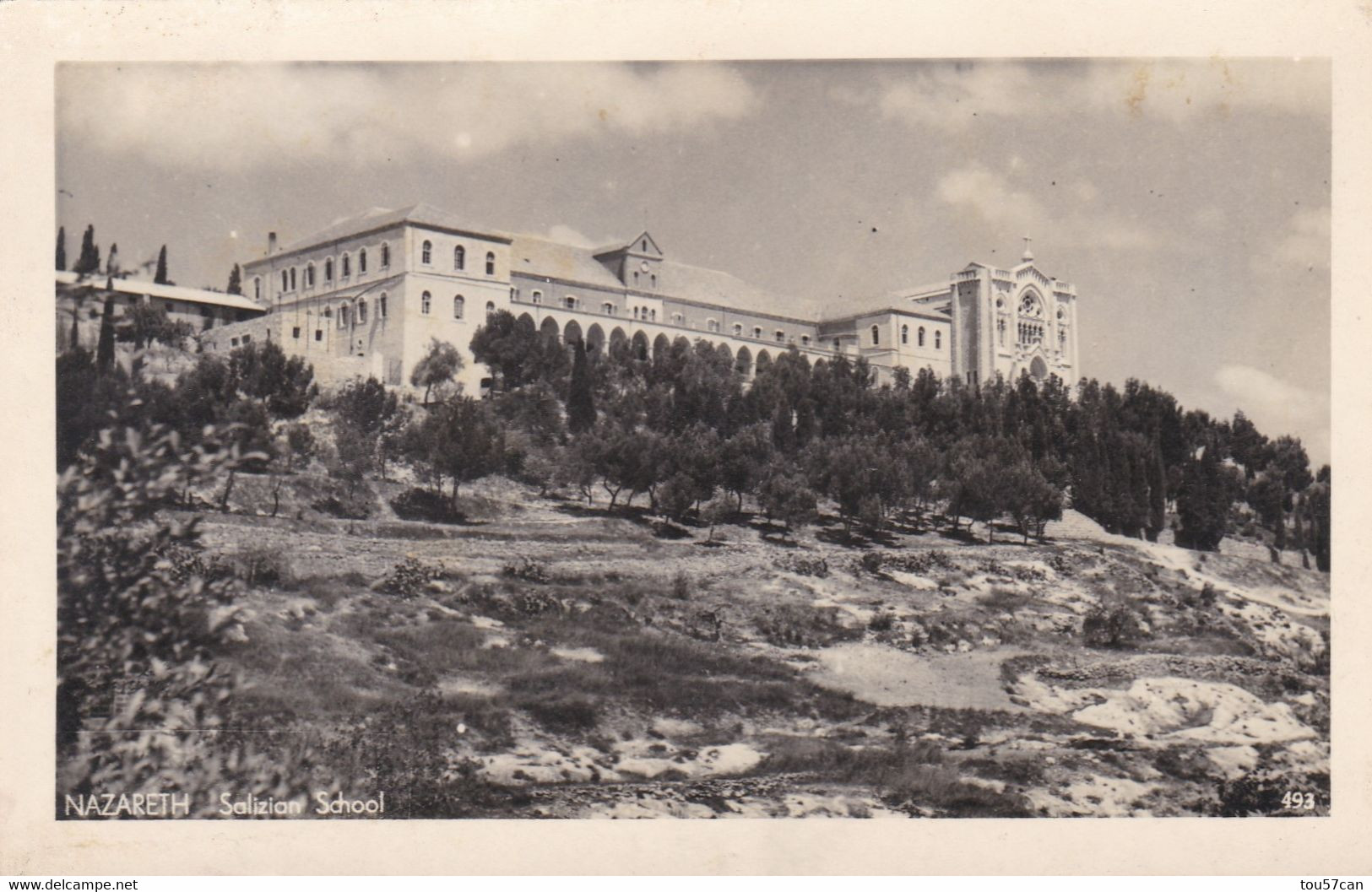 NAZARETH - CHRISTIANISME  CPA  -  SALIZIAN SCHOOL - ACTUELLEMENT BASILIQUE DE JESUS ADOLESCENT... - Luoghi Santi