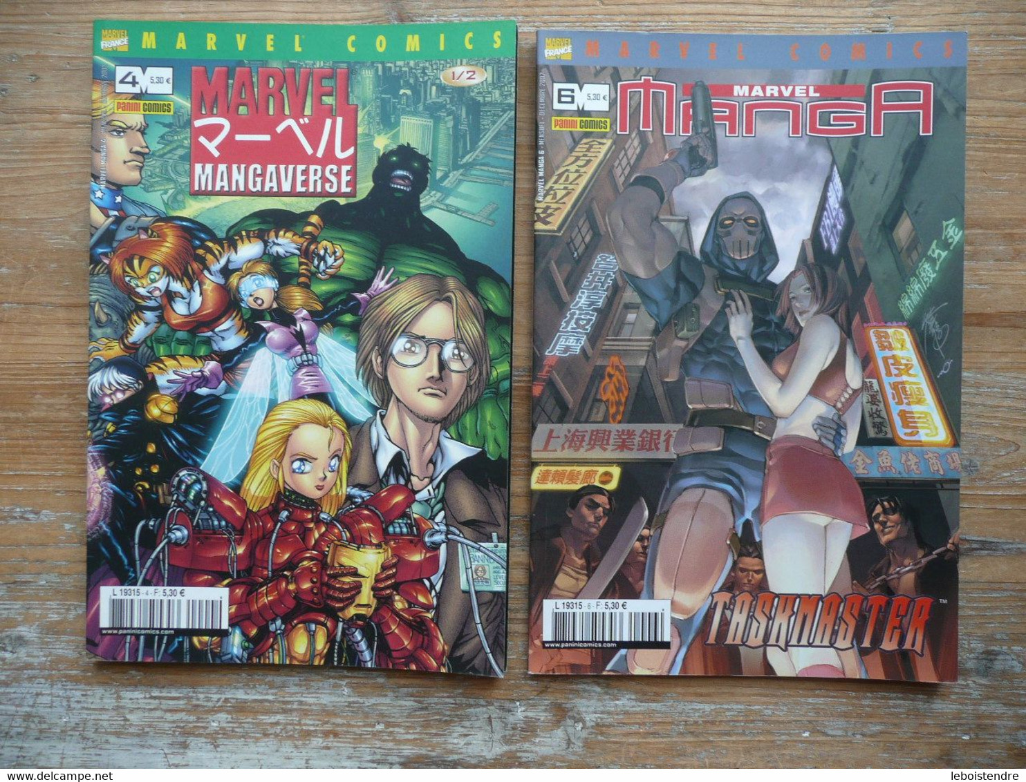 LOT 2 MARVEL MANGA N° 4 + 6 OCTOBRE ET DECEMBRE 2002 MARVEL COMICS PANINI FRANCE - Marvel France