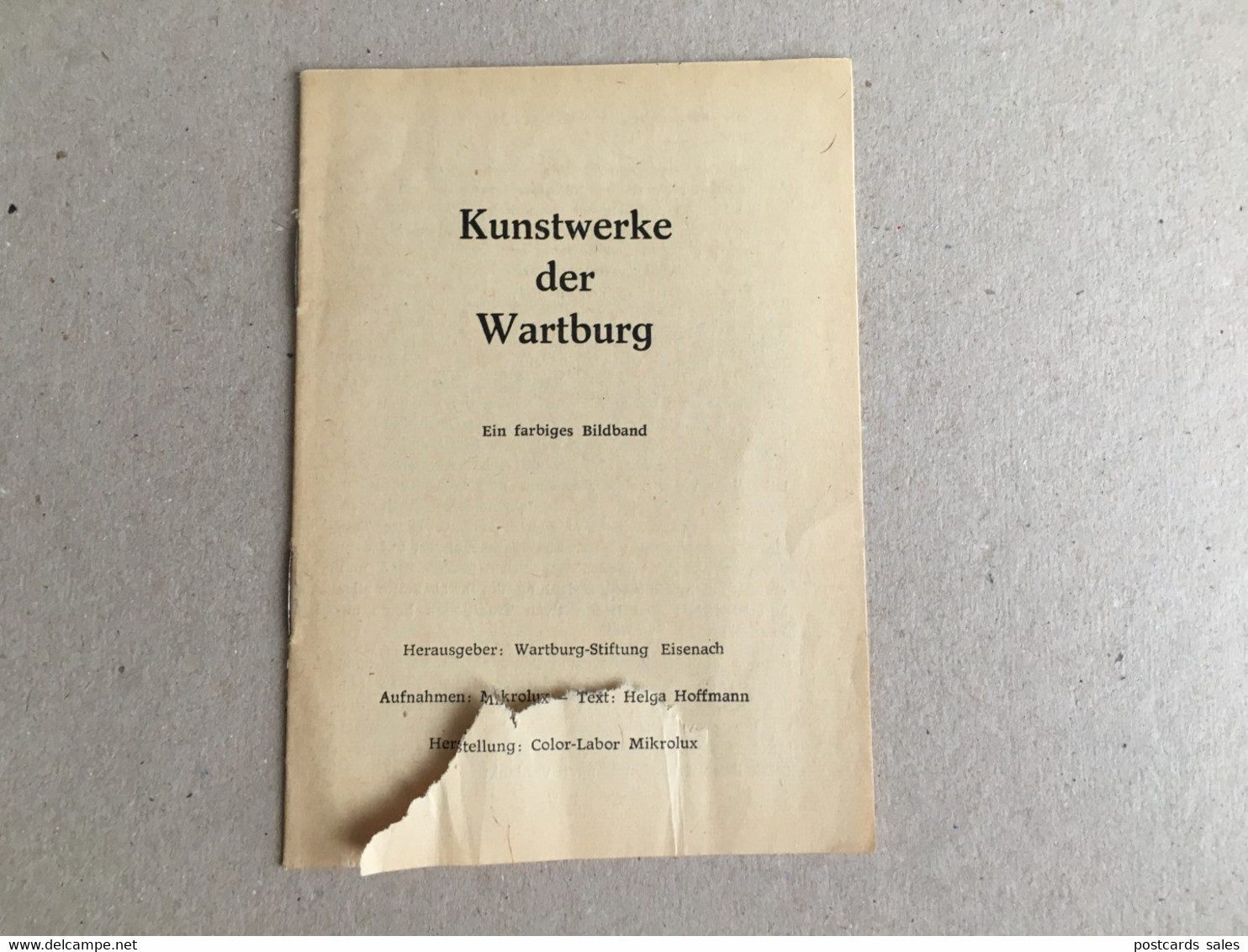 Germany Deutschland - Kunstwerke Der Wartburg - Ein Farbiges Bildband 16 Pages - Musées & Expositions