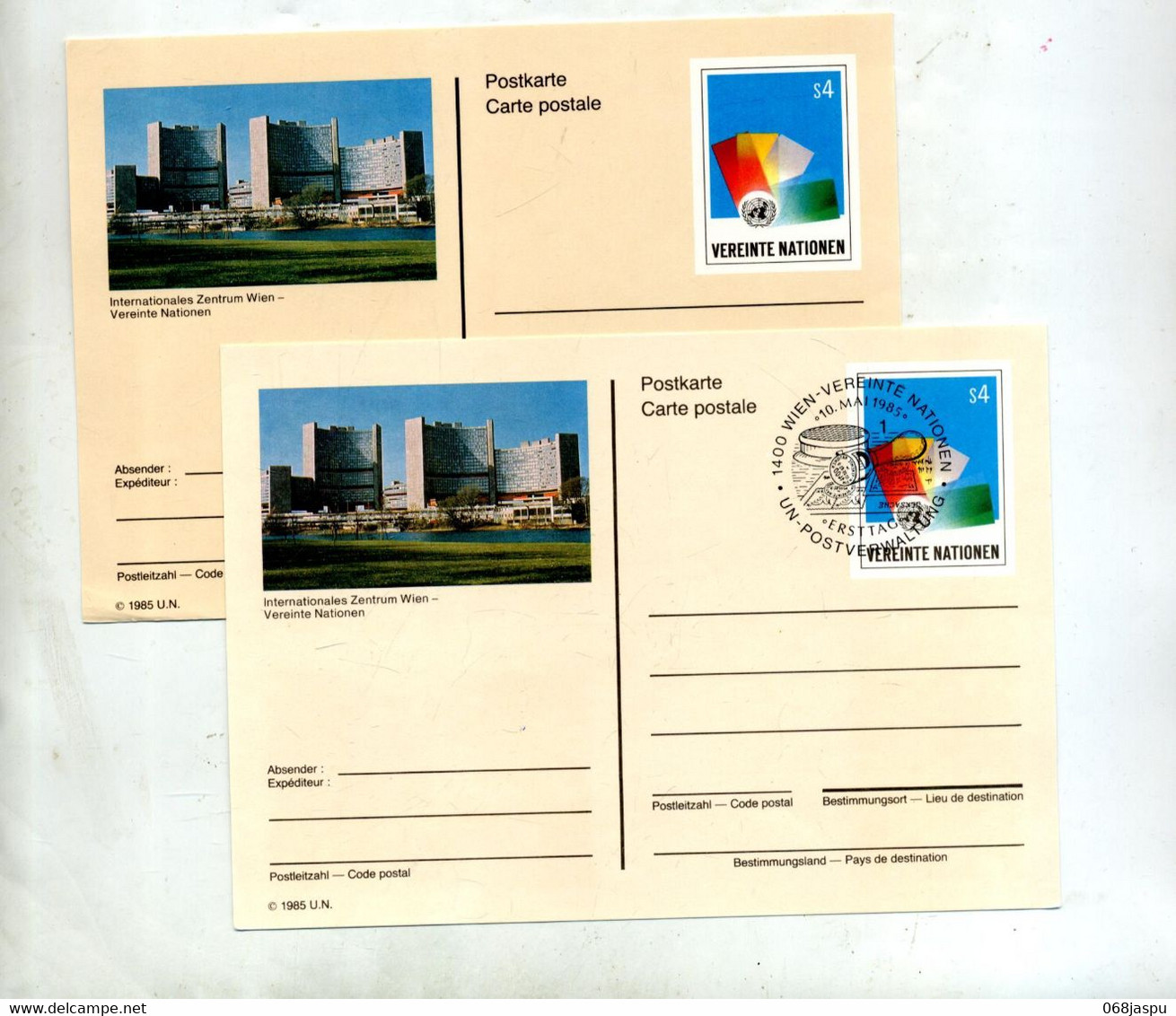 Carte Postale 4 Embleme Fd Illustré Batiment - Sonstige & Ohne Zuordnung