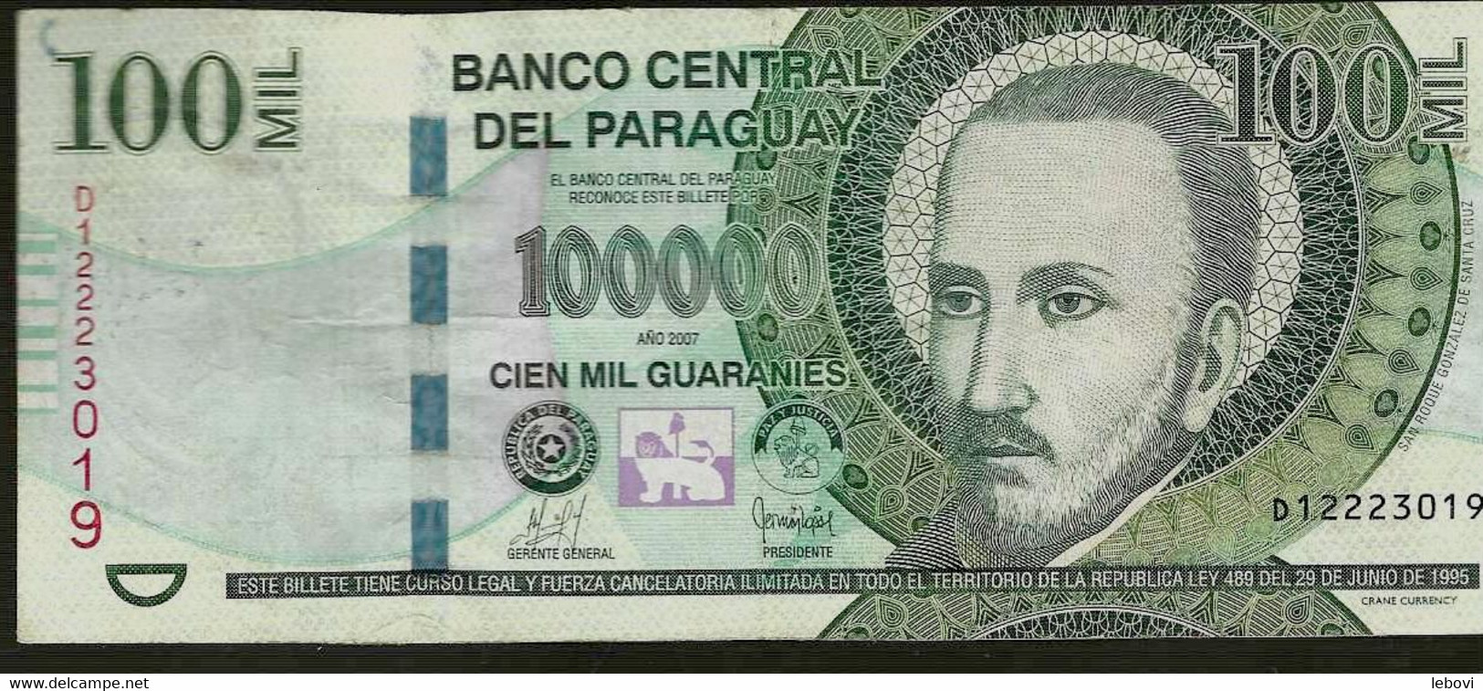 PARAGUAY – 100000 Guaranies - Paraguay