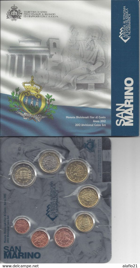 SAINT-MARIN - COFFRET BU 8 PIECES 2012 - San Marino