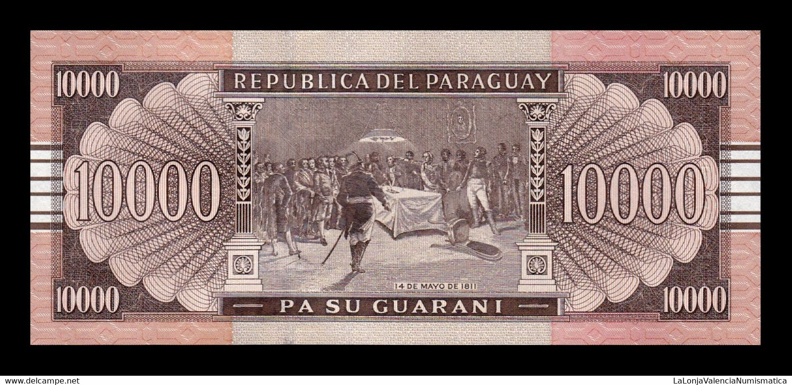 Paraguay 10000 Guaraníes 2015 Pick A238a Serie H Sc Unc - Paraguay