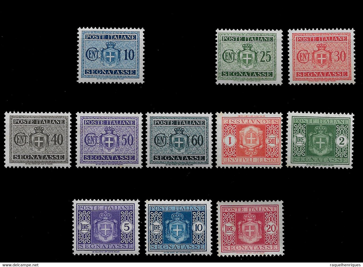 ITALY STAMPS - POSTAGE DUE 1945 Coat Of Arms SHORT SET MNH (BA5#352) - Occ. Anglo-américaine: Naples